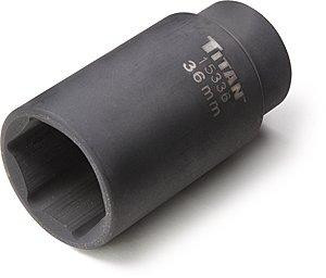 Titan TIT15336 15336 0.5 in. Drive 6 Point Axle Nut Socket - 36 mm., Pack Of 6
