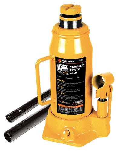 WILMAR WLMW1632 Performance Tool W1632 12 Ton (24,000 lbs.) Heavy Duty Hydraulic Bottle Jack