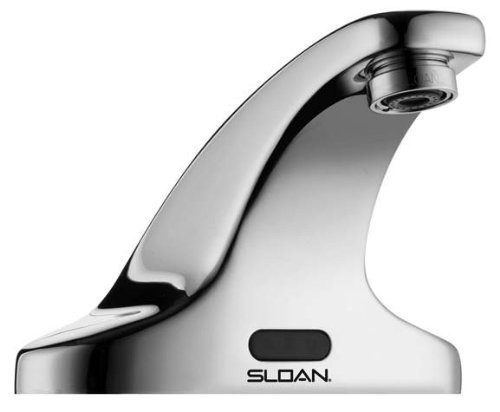 Sloan S3362119 SF-2350 Electronic 4" Centerset Faucet, Sensor Activated, Battery Powered, ADA Compliant, Chrome Plated Brass, Touchless Hand Washing