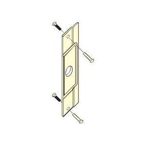 Don-Jo AL211DU AL 211 12 Gauge Steel Latch Protector, Duro Coated, 3-1/2" Width x 12" Height, For Outswinging Aluminum Entrance Doors (Pack of 10)