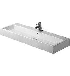 Duravit 454120027 0 - Washbasin 120 cm Vero white with of, with tp, 1 th, ground