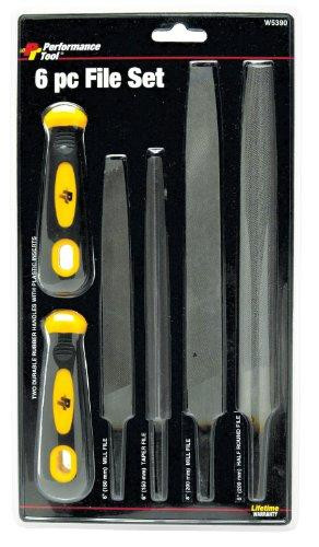 WILMAR WLMW5390 Performance Tool W5390 Performance Tool 6-Piece Set, 4 files and 2 Handles