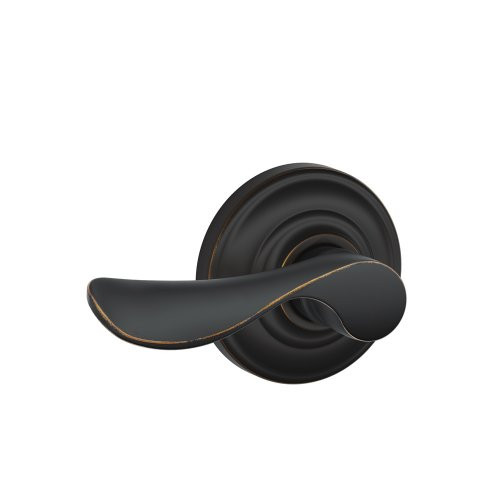 SCHLAGE F170CHP716ANDLH Champagne Left Hand Dummy Lever, Andover Rose, Aged Bronze