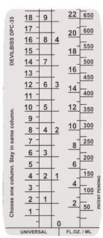 DeVilbiss DEVDPC-39-K10 DeKUPS MEASRUING GUIDE 9 OZ. (10).