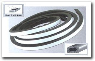 Carrand CRD01058 WEATHERSTRIP EPDM RUBBER 7/16" x 11/16" x 8'.