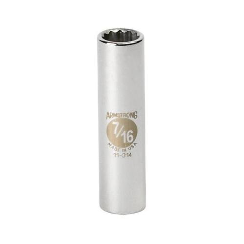 Armstrong ARM11-310 3/8" Drive 12 Point Deep Socket, 5/16" Fastener Size.