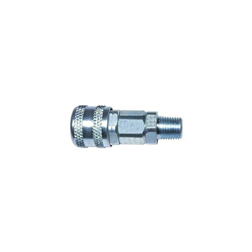 Amflo AMFC45 Push Coupler, 1/4" ARO, 1/4" MNPT, Steel, 0.25".