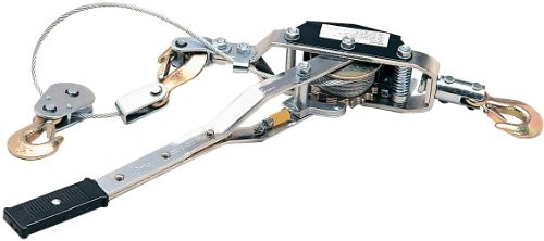 WILMAR WLMW4004DB Performance Tool Power Puller - 2 Ton Capacity Winch, 10' Aircraft Cable & Versatile 3 Hook Design.
