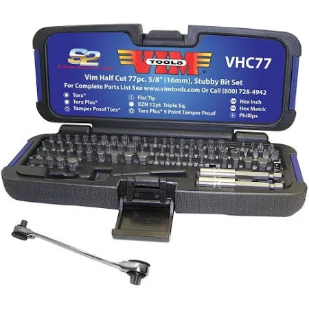 1/2" Smooth 45 Deg U-Joint Skt Adptr 1/4" Sq Dr VIM Tools VIMUJ458