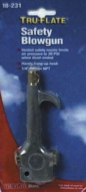 Plews TRF18-231 Tru-Flate 1/4" Female NPT Input Button Type Safety Blowgun