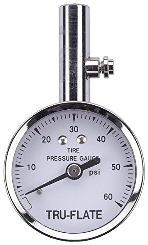 Plews TRF17-551 Tru-Flate () 3-60 PSI Dial Tire Gauge