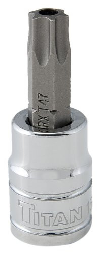 Titan TIT68847 15447 T47 Tamper Resistant Torx 3/8" Drive Star Bit Socket