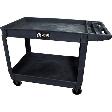 Sunex SUN8036 Oversized Heavy Duty Utility Cart, Black