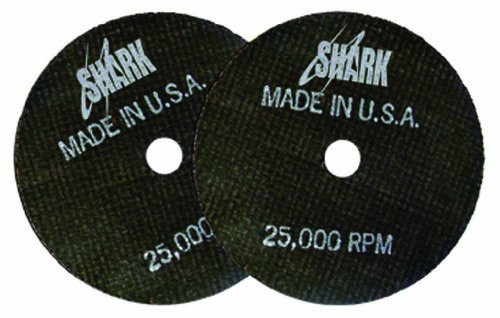 Shark Industries Ltd SRK12757 Shark 3-Inch by 1/16-Inch by 3/8-Inch 36-Grit Zirconia Double Reinforced Cut-off Wheels, 6-Pack