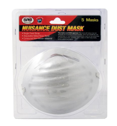 SAS Safety SAS2986 Corporation Nuisance Dust Mask 5 Count