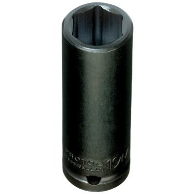 Proto PRO7319M Torqueplus Metric Deep Impact Sockets 1/2 in - skt imp 1/2 dr 19mm 6 pt