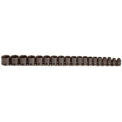 Proto PRO72206 Proto J 19 Piece 6 Point 3/8" Drive Metric Impact Socket Set