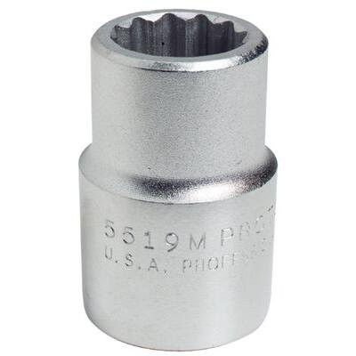 Proto PRO5528M Chrome Socket, 3/4" Drive, 28mm, 12 Point, Shallow Proto INDUSTRIAL