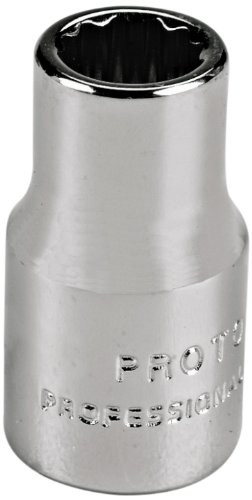 Proto PRO4710TM Chrome Socket, 1/4" Drive, 10mm, 12 Point, Shallow Proto INDUSTRIAL