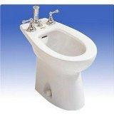 Toto BT500B#01  PIEDMONT VERTICAL SPRAY BIDET Deck mounted faucet not included. Contemporary an