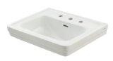 Toto LT532.8#01  Promenade 8" Centerset 24" Lavatory, Cotton White