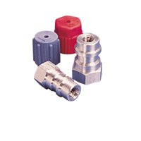 Mastercool MSC82274 MSC- Low Side 1/4 X 13mm Straight Adapter With Valve Core & Service Port Cap