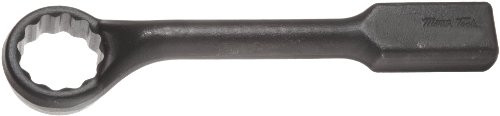 Martin Sprocket & Gear MRT8846MM Martin Forged Alloy Steel 46mm Opening 45 Degree Offset Striking Face Box Wrench, 12 Points, 13" Overall Length, Industrial Black Finish