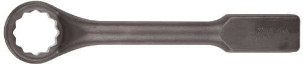 Martin Sprocket & Gear MRT8812A Martin Forged Alloy Steel 1-15/16" Opening 45 Degree Offset Striking Face Box Wrench, 12 Points, 13" Overall Length, Industrial Black Finish