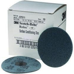 3M MMM7511 4Med Blue Roloc Surf Discs 10/Bx