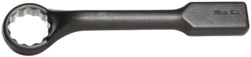 Martin Sprocket & Gear MRT8808A Martin Forged Alloy Steel 1-5/16" Opening 45 Degree Offset Striking Face Box Wrench, 12 Points, 11" Overall Length, Industrial Black Finish