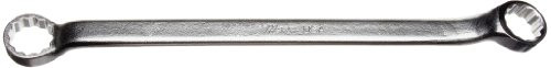 Martin Sprocket & Gear MRT8735A Martin Forged Alloy Steel 1-1/16" x 1-1/8 Opening Double Offset 45 Degree Long Pattern Box Wrench, 12 Points, 15-3/16" Overall Length, Chrome Finish
