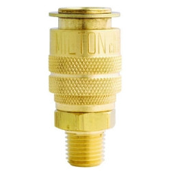 Milton Industries MIL714BK Milton 1/4" MNPT M Style Coupler with Drag Guard - Box of 100