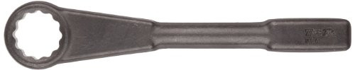 Martin Sprocket & Gear MRT1808 Martin Forged Alloy Steel 1-1/4" Opening Straight Pattern Striking Face Box Wrench, 12 Points Standard, 10-1/4" Overall Length, Industrial Black Finish