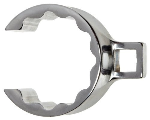 Martin Sprocket & Gear MRTSC54 Martin Forged Alloy Steel 1-11/16" Opening Flare Nut 1/2" Drive Crowfoot Wrench, 12 Points, 1-33/64" Length, Chrome Finish