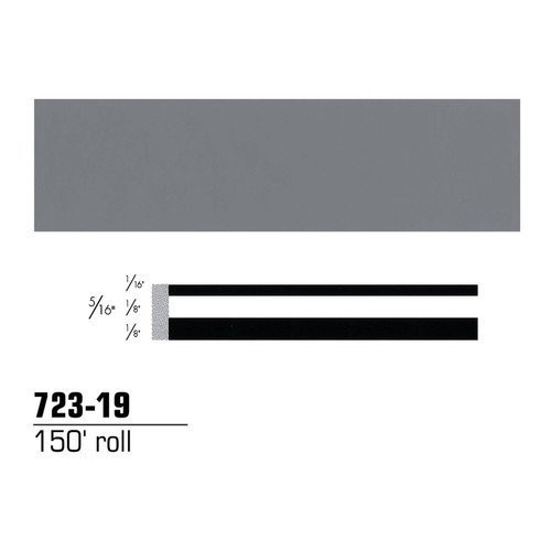 3M MMM723-19 Scotchcal Medium Gray Striping Automotive Tape - 5/16 in Width x 2 mil Thick [PRICE is per ROLL]