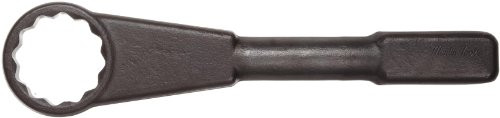 Martin Sprocket & Gear MRT1810A Martin Forged Alloy Steel 1-11/16" Opening Straight Pattern Striking Face Box Wrench, 12 Points Standard, 11" Overall Length, Industrial Black Finish