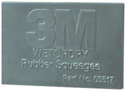 3M MMM5517 Squeegees Rubber Wetordry 2-3/4"X4-1/4" 50/Cs