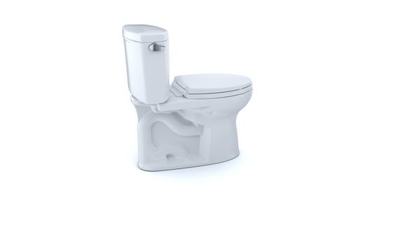 Toto CST454CEFRG#01 CST454CEFRGNo.01 Drake II Elongated Two-piece Toilet with Sanagloss and Right-hand Trip Lever, Cotton