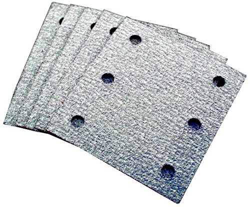 Makita MAK742520-A 4" x 4-1/2" Abrasive Hook & Loop 6-Hole Sanding Sheets 80 Grit - 5 per Package