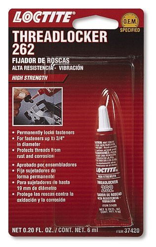 Loctite Coproration LCT37420 Loctite 262 Red Threadlocker Tube, 6-milliliter