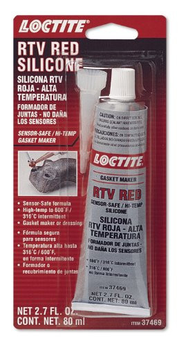 Loctite Coproration LCT37469 Loctite Red Hi-Temp Sensor-Safe RTV Silicone Tube, 80-milliliter