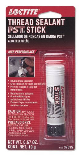 Loctite Coproration LCT37615 Thread Sealant Stick, Prevents Leakage in Threaded Metal Fittings, Semi Solid Formula