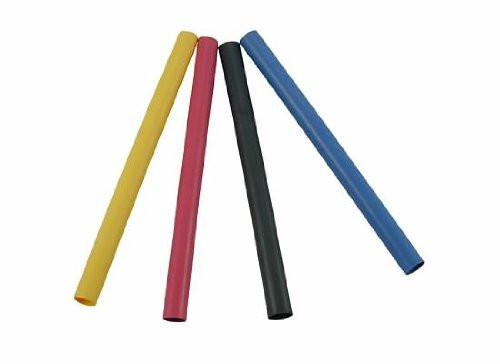 The Best Connection JTT4059H JT & T Products () - Assorted 3/8" Diameter, Heat Shrink Tubing, Rainbow - 4" Cuts, 5 Pcs.