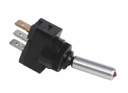 The Best Connection JTT2653-1J JT & T Products () - 15 AMP @ 12 Volt - S.P.S.T., Illuminated On/Off Toggle Switch, Red LED