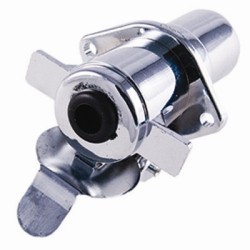The Best Connection JTT2508-1F Jt & T 6-Pole Round Mfm Chrome Metal Trailer Plug Connect