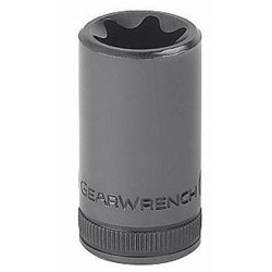 GearWrench KDT80186 1/4" Drive External Torx Socket E4, Black