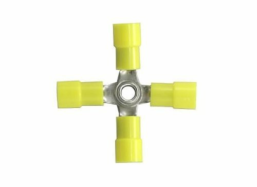 The Best Connection JTT2265H JT & T Products () - 22-18 AWG, Vinyl Insulated 4-Way Connector Terminals, Red, 4 Pcs.