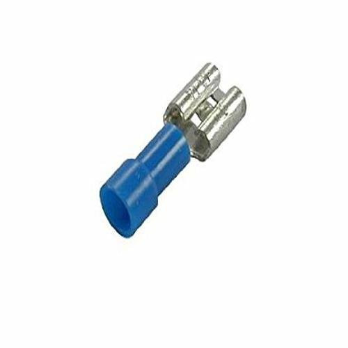 The Best Connection JTT2105H JT & T Products () - 16-14 AWG .250 Tab, Vinyl Insulated Female Disconnect Terminals, Blue, 20 Pcs.