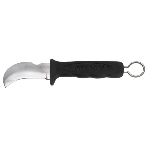 Klein Tools KLE1570-3 Cable/Lineman's Skinning Knife-Hook Blade, Notch and Ring