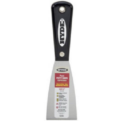 Hyde Tools HYT02300 Black and Silver 0 2-Inch Putty Stiff Knife